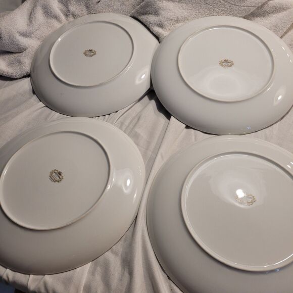 Castlecourt Fine China Japan Wheat Spray Set Of 4,  10.5” Single Dinner Plates - Picture 6 of 7